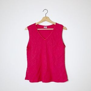 CP Shades Red Linen Tank